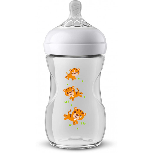 Philips Avent Natural Baby Bottle 260 ml single, Tiger
