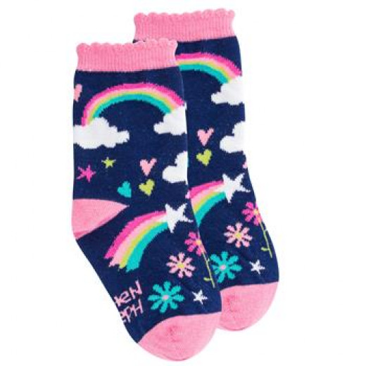 Stephen Joseph Toddler Socks Rainbow Large
