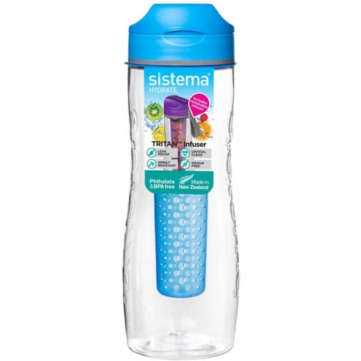 Sistema Hydrate Tritan Fruit Infuser Bottle-800 ml, Blue