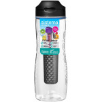 Sistema Hydrate Tritan Fruit Infuser Bottle-800 ml, Black