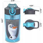 Zak Designs Frozen 2 Olaf 16 oz. Water Bottle With Straw