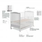 Italbaby Flash Natural Wood Cot Bed, Ivory