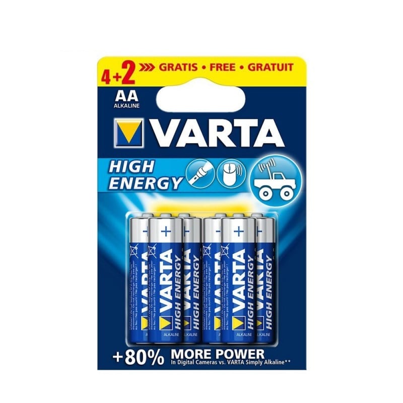 Varta High Energy AA Batteries, 1.5 Volt | Home | Electronics | Chargers & Batteries