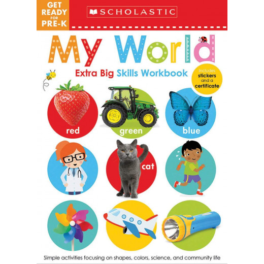 Scholastic Early Learners: Get Ready for Pre-k Workbook, Extra Big Skills Workbook, 68 pages