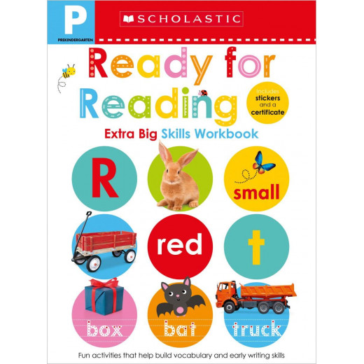 Scholastic Early Learners: Pre-K Extra Big Skills Workbook: Ready for Reading, 68 pages