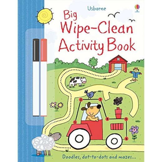 Usborne Big Wipe Clean Activity Book (Wipe-Clean Books) Paperback, 40 pages