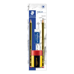 Staedtler Blistercard Containing 2 Graphite Pencils HB, 1 Eraser and 1 Tub Sharpener