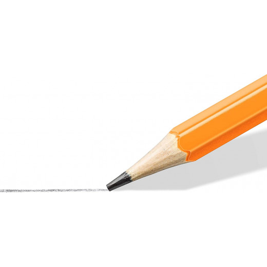 Staedtler Wopex - Graphite Pencils Neon Kit - Orange, with Sharpener and Eraser