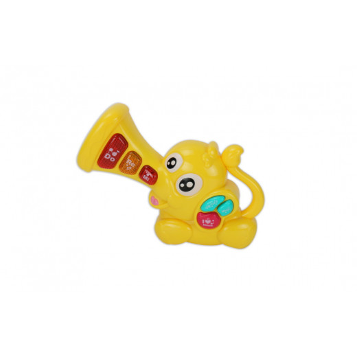 Elephant Music and Light Baby Toy, Yellow