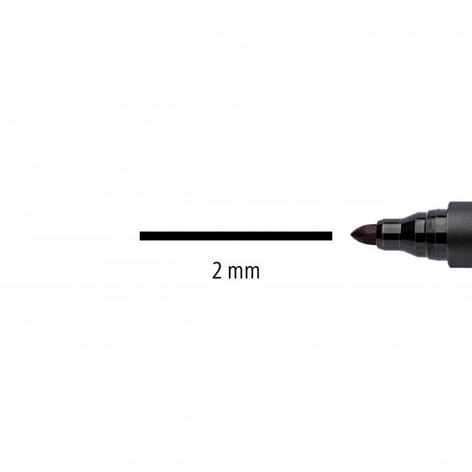 Staedtler LumoColour Permanent Marker with Bullet Tip, Pack of 4