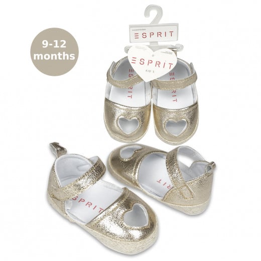 حذاء للأطفال الرضع من باللون الذهبي من إسبرت، 9-12 شهور
