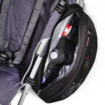 حقيبة سرج لعربة الأطفال قابلة للحاق ومعزولة وحقيبة منظم من سكيب هوب ، 2 جيب ، أسود