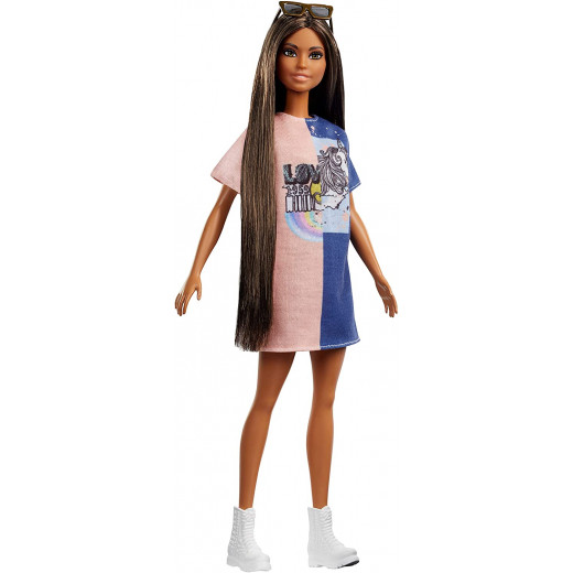 Mattel Barbie Fashionistas Doll,Tall with Long Dark Hair