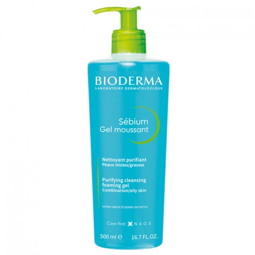 Bioderma Sebium Purifying Cleansing Foaming Gel, 500 ml