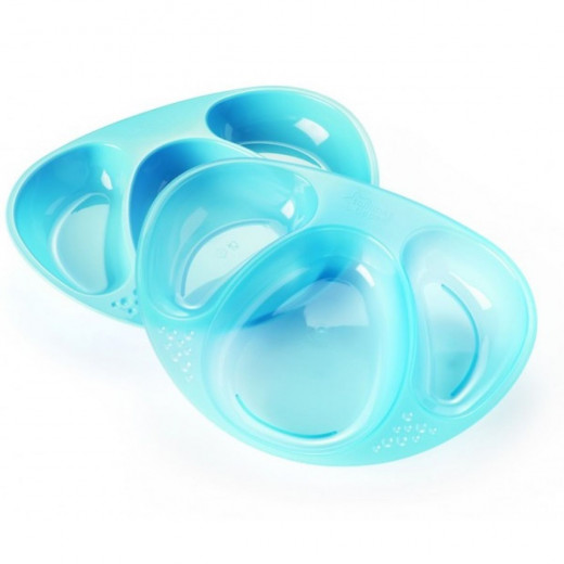 Tommee Tippee Section Plates Pack of 2, Turquoise Color