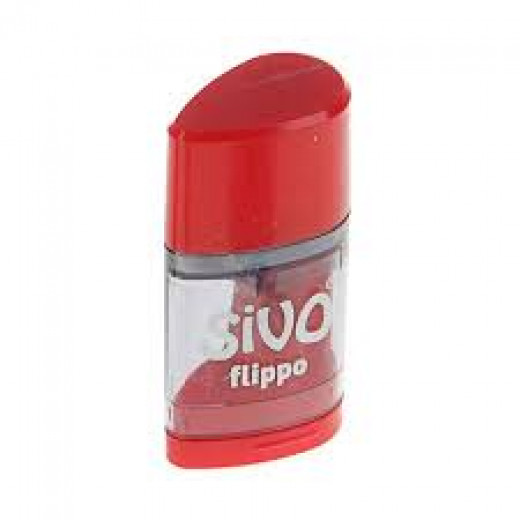 Sivo Flippo Eraser With Sharpen, Assorted Colors, 1 Piece