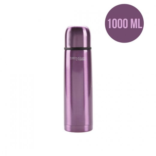 ThermoCafé by Thermos Stainless Steel Flask, 1000ml, Purple
