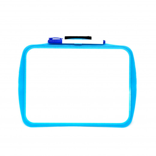 Keyroad White Board With Pen Duble Face Anti Shatter, Blue Color