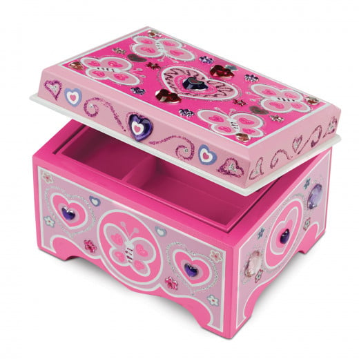 Melissa & Doug Decorate-Your-Own Wooden Jewelry Box