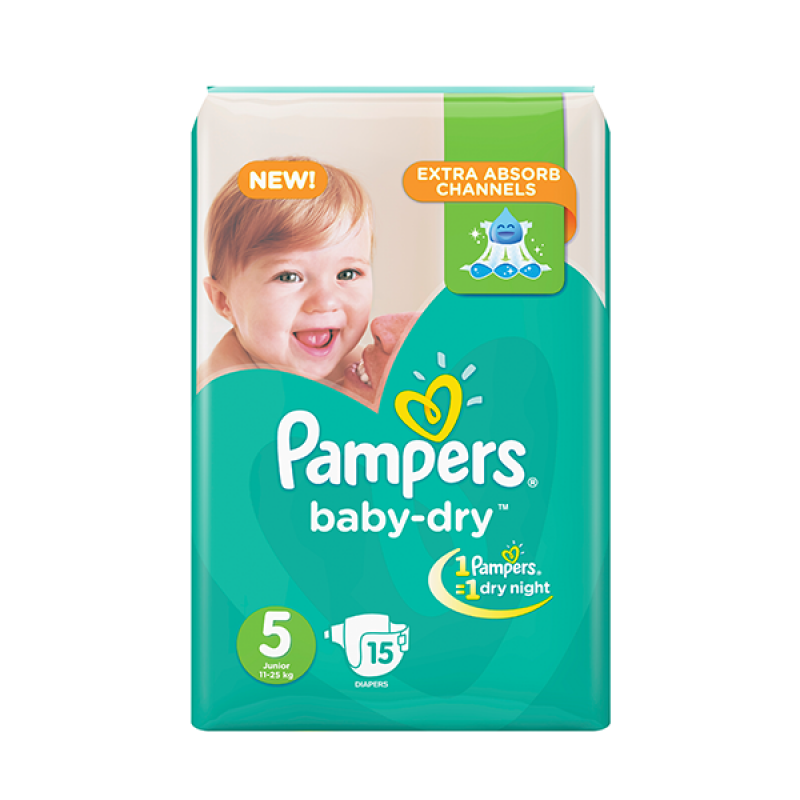 Krachtig Leesbaarheid Samenwerken met Pampers Pack Junior Size 5, 11-25 kg, 15 diapers | Pampers | | Jordan-Amman  | Buy & Review