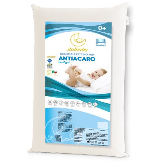 Italbaby Anti-mite Pillow Bed Cm 38x58x5h
