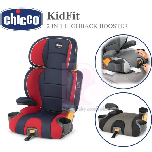 Chicco Kid fit Belt Booster Seat Jasper, red&blue