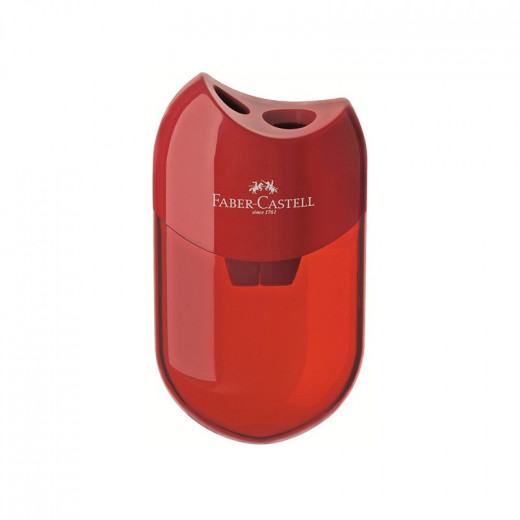 Faber Castell Sharpener Double Hole, Red