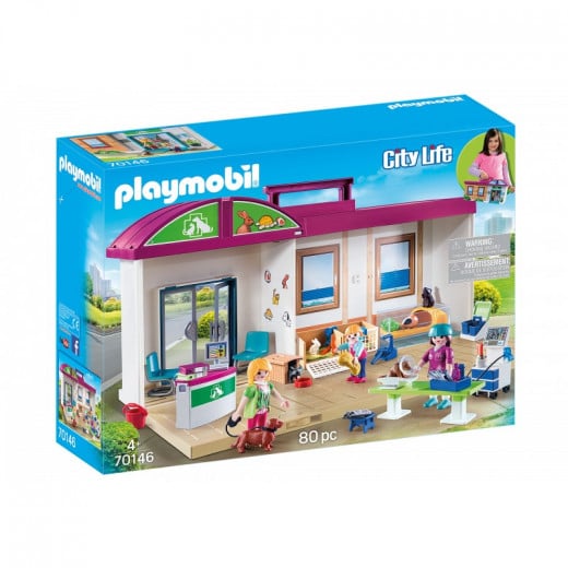 Playmobil Take Along Vet Clinic 80 Pcs For Children