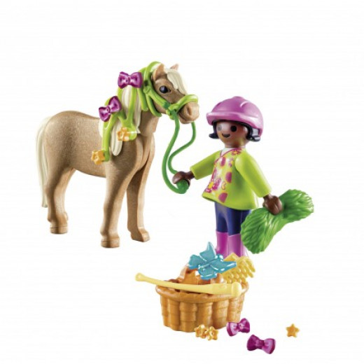 Playmobil GIRL WITH PONY 22 PCS For Children