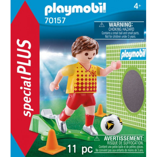 لاعب كرة قدم مع المرمى 11 قطعة للأطفال منبلاي موبيل