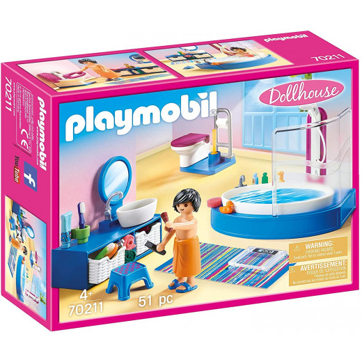 Playmobil Bathroom With Tub 51 Pcs For Children