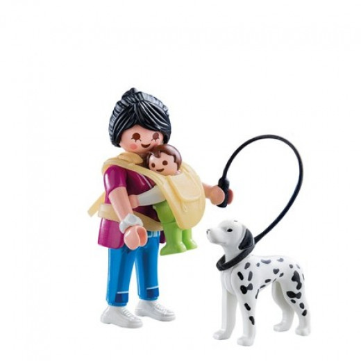 Playmobil Mother With Baby And Dog 7 Pcs For Children