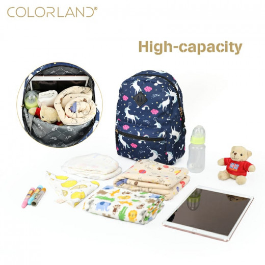 Colorland the Kids Backpack, Navy Sky Unicorn