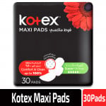 Kotex Feminine Pads Maxi Super Designer, 30 Pads