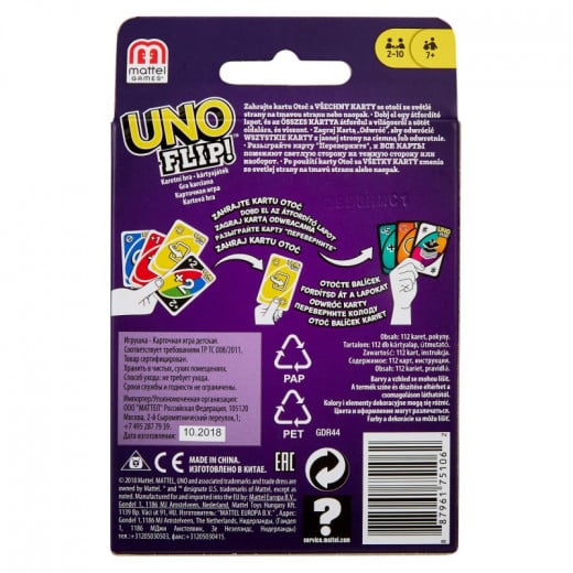 Mattel Games UNO Flip [New ] Card Game, Toy