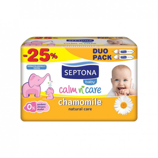 Septona Baby Wipes Chamomile 64 X2