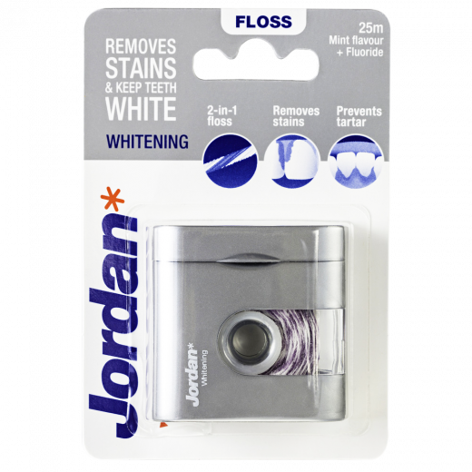Jordan Dental Floss Whitening Mint Fluoride 25
