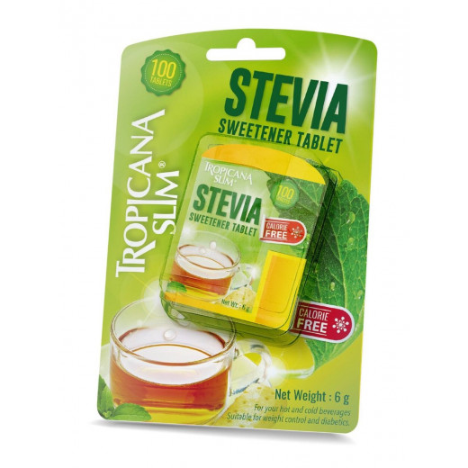 Tropicana Slim Sweetener Stevia 100 Tablets 18 g
