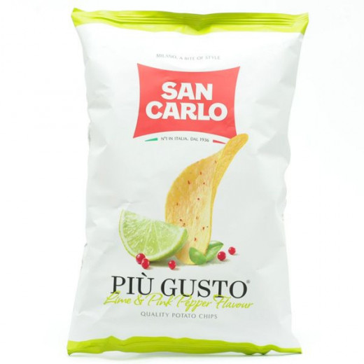San Carlo Lime & Pink Pepper Potato Chips 50g