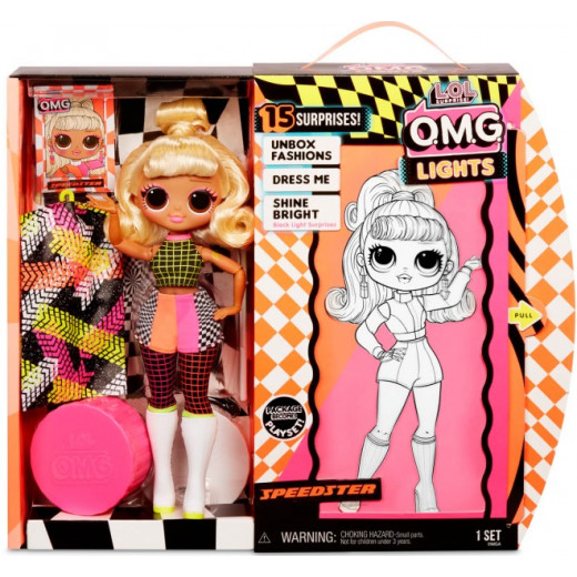 L.O.L Surprise! O.M.G. Lights Speedster Fashion Doll with 15 Surprises