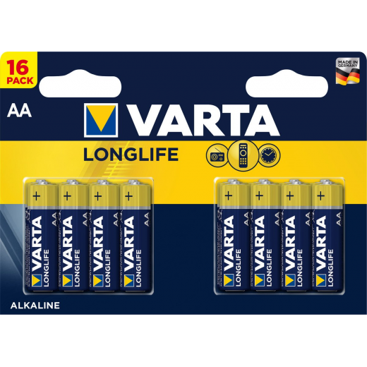 Varta Batteri Longlife AA 16-pak