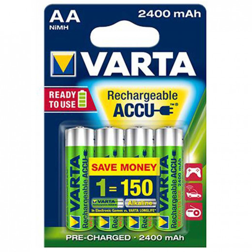 Varta AA 2400mAh 3+1db Ready to Use tölthető elem, akkumulátor