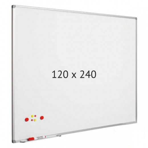 Whiteboard - 120x 240cm - Magnetic  + 1 Free Eraser +1 whiteboard pen