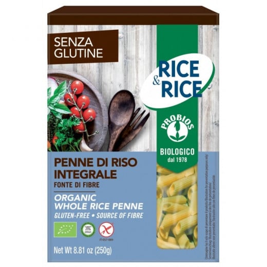 Probios  Rice & Rice Organic Gluten free Pasta Penne 250g
