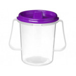 Sistema Drink cup with lid and spout 250 ml Purple