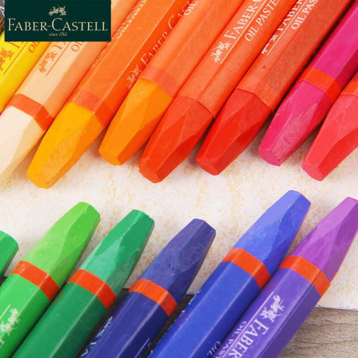Faber Castell Oil Pastel Grip 74mm, 24 colors