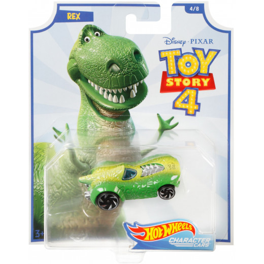Disney Pixar Toy Story 4 Hot Wheels Character Cars - Rex