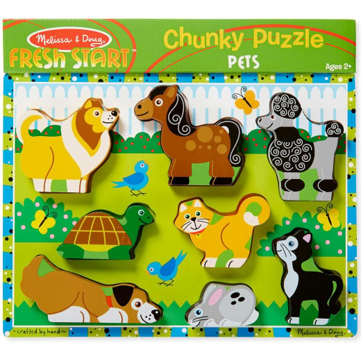 Melissa & Doug Pets Chunky Puzzle - 8 Pieces