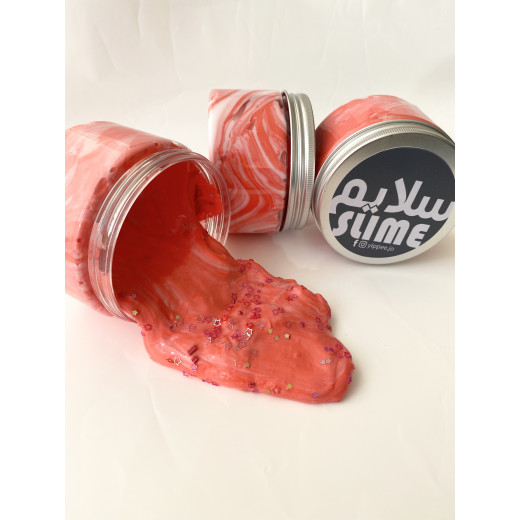 YIPPEE! Sensory Candy Cane Slime by Natalie - Red Color