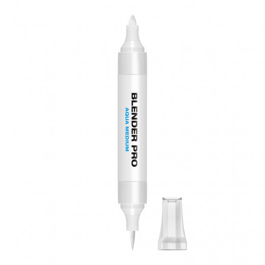 قلم تحديد برأس مزدوج أكوا من مولوتو شفاف متوسط